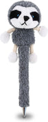 DolliBu Sloth Plush Pen Cute & Soft Stuffed Animal Ballpoint Novelty Pen
