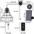 Solar Pendant Lights, Solar Powered Shed Light with Pull Cord and Remote for Outdoor Indoor, Solar Chandelier, Gazebo