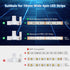4-Pin 10mm RGB LED Light Strip Connectors, 100 Pieces Solderless Adapter Terminal for SMD 5050 RGB Strips