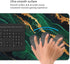 Gaming Mouse Pad, Large Extended Desk Pad with Non-Slip Base for Home Office Gaming Work, Green Marble with Gold