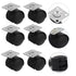 Ipetboom 10pcs 1-inch Swivel Plate Casters Wheels for Cart and Furniture Heavy Duty Caster Wheels Without Brake Smooth