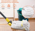 KeFanta Heavy Duty Commercial Mop with Long Handle, 60" Looped-End String Wet Cotton Mops for Floor Cleaning