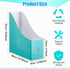 Thenshop 24 Pcs Cardboard Magazine File Holders - Magazine Book Bin Box with Label Sticker for Desk Shelves, Office