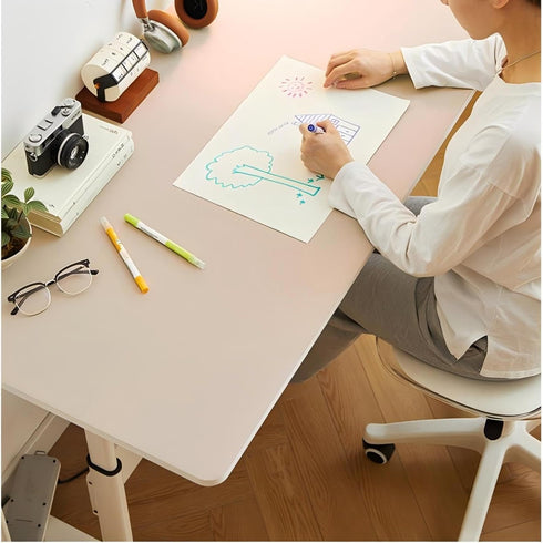 55" 24", Bloss Extra Large Desk Mat x Non-Slip Dressing Table Cover Protector, Waterproof Student Study Desk Mat, PU