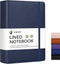 Lined Journal Notebook, 366 Pages, Leather Hardcover Journals, Thick A5 College Ruled Classic Notebook with Pen Loop