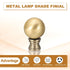 30mm 2pcs 1/4-27 Inch PATIKIL Lamp Shade Finial, Lamp Finials Caps Knob with Removable Base Threaded Alloy Solid Lamp