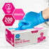 Medpride Medical Examination Nitrile Gloves, Medium Box of 200, Blue, Latex/Powder-Free