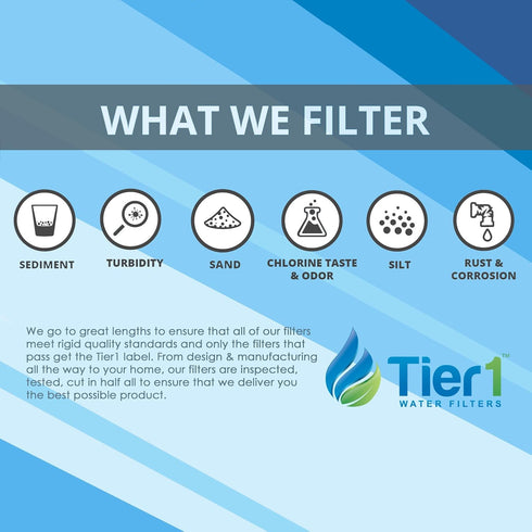 Tier1 10 Micron PRE-RO Carbon Block Reverse Osmosis Filter Replacement Cartridge