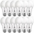E ENERGETIC LIGHTING Dimmable LED Light Bulbs, 60W Equivalent, 5000K Daylight, 8.5W 800 Lumens, 12 Packs