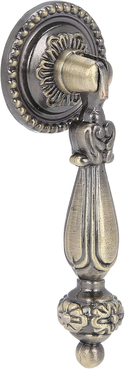 Alvinlite Antique Drawer Cabinet Pull Handle Bronze Handles Single Hole Handle for Bedside Cabinets Office Cabinets