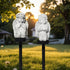 YZYOE 2 Packs of Solar Angels Children's Floor Lamps, Garden Decoration Resin Cute Little elf Lamps,Wireless Twilight