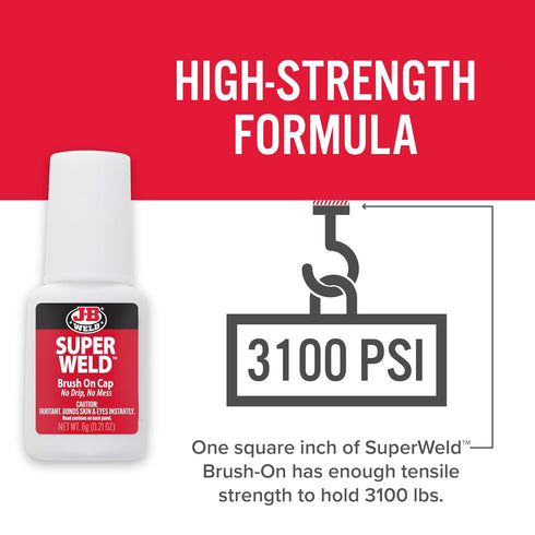 J-B Weld 33106 SuperWeld Glue, Clear Super Glue, 0.2 oz.