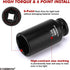 14PCS 1/2" Set, 6-Point, 3/8" 1-1/4", CASOMAN Drive Deep Impact Socket SAE, CR-MO, to for Auto Repair, Mechanic