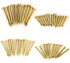100Pcs Multi-Sizes Brass Nails - Brass Tacks Hardware for Wooden DIY Decorative Pictures