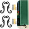 MorningRo 4 Pack Black S Style Shutter Dogs 6.5 Inches Shutter Dog Holders