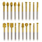 20pcs Rotary Bits Burr Set with 1/8 inch Shank for DIY Woodworking, Carving, and Drilling
