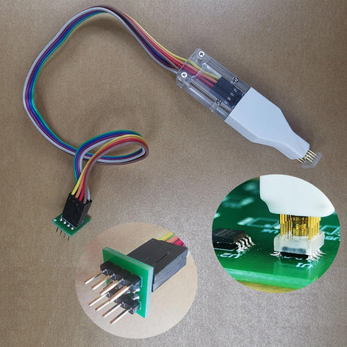 YWLUUOO SOP8 Programming Chip Download Burn Write Probe Spring Needle Chip Burners Cable Clip Cord Firmware