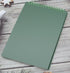 Yansanido 4 Pcs A5 Top Bound Spiral Notebook, 4 Color Thick Plastic Hardcover, 80 Sheets (160 Pages) College Ruled