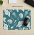 Generic Shell Conch Jellyfish Green Desk Mat Multifunctional Mouse Pad, Waterproof Office Decor