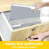 SUNEE Letter Size File Folders, 100 Pack Gray Manilla Folders 8.5 x 11 with 1/3-Cut Tabs for Office Home School