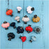 MANHONG 34mm Modern Decorative Hardware Door Handle European Style Cabinet Knob Retro Kitchen Zinc Alloy Pumpkin Drawer