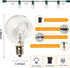 25 G40 27 Bulbs,Weatherproof Outdoor String Lights Ft Patio Lights with Edison Incandescent Connectable Hanging