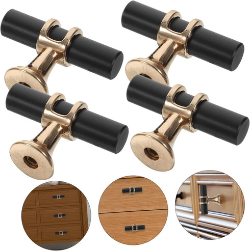 10pcs TEHAUX Stylish Cabinet Door Handles Zinc Alloy Knobs Pulls Versatile for Kitchen Dresser Tv Stand