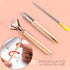 Cute 6 Pcs Rose Gold Metal Ballpoint Pens, 1.0mm Medium Point Black Ink, Office and School Supplies Gifts for Women