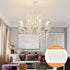 Helunsi 4 inch 12 Pack E12 4'' Chandelier Candle Sleeves, White Plastic Candle Light Socket Cover, DIY Slip Over Base