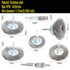 Stainless Steel Wire Wheel Brush Kit & Crimped Cup Brush for Drill, 0.0059 Inch Fine Wire, 7pcs