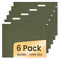SUNEE Hanging File Folders, 6 Pack, Letter Size with 1/5-Cut Tabs, Ideal for Home and Office Organization