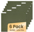 SUNEE Hanging File Folders, 6 Pack, Letter Size with 1/5-Cut Tabs, Ideal for Home and Office Organization
