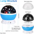 360 4 Bulbs 8 Christmas Baby Night Lights with Remote Control,Moon Projector Degree Rotation - LED Color Changing