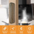2pcs MOROBOR Self-Adhesive Furniture Pulls, Walnut Wood No-Drill Cabinet Knobs Instantly Mounted Thicken Door Handles