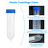 PATIKIL 50ML Plastic Centrifuge Tubes, 100 Pcs Leak-Proof Test Tube Container with Blue Screw Caps