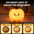 Lilampts 3 Dimmable Pumpkin Night Light, Cute Pumpkin Decor Silicone Night Lamp with Level Bedside Lamp Halloween Night