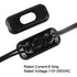 4PCS Inline Cord Switch On/Off for Appliance or Bedroom Table Lamp, in Black