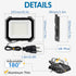1 Pack 100W 10000LM 5.9FT IP65 6000K Leddictive LED Flood Lights Outdoor, Super Bright Floodlight Outside Work Light