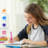ParKoo Retractable Erasable Gel Pens, Clicker, Fine Point 0.7mm, Assorted Color Inks, 10-Pack