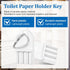 CIATBYYJ 10 5 Commercial Pcs Paper Towel Dispenser Keys, Universal Dispenser Key with Key Rings, Tissue Dispensers Keys