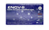 Adenna GL-NCF225BFM ENOV-8 3.5 mil Powder-Free Nitrile Exam Gloves, Medical Grade, Blue Sunset, Medium, Box of 200