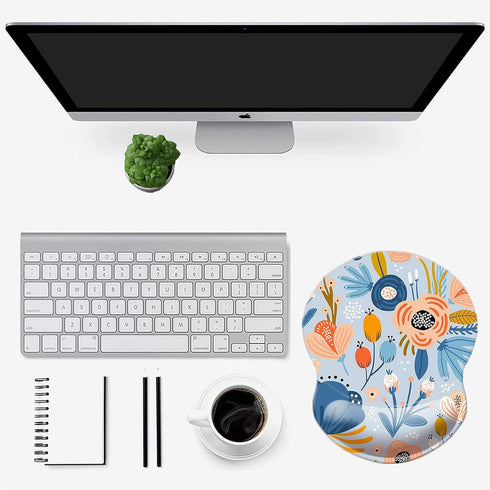 Mouse Pad with Wrist Support, Non Slip Mousepad Wrist Rest for Office, Comfortable Ergonomic Support Mat