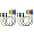 Makeronics Alligator Clip to Breadboard Jumper Wires, 10pcs 12 inch, 22AWG Test Lead