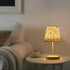 3 ALAZA Bedside Lamp French Blue Flower Wildflowers Table Lamp for Bedroom Desk Lamp with USB Port LED Nightstand Color