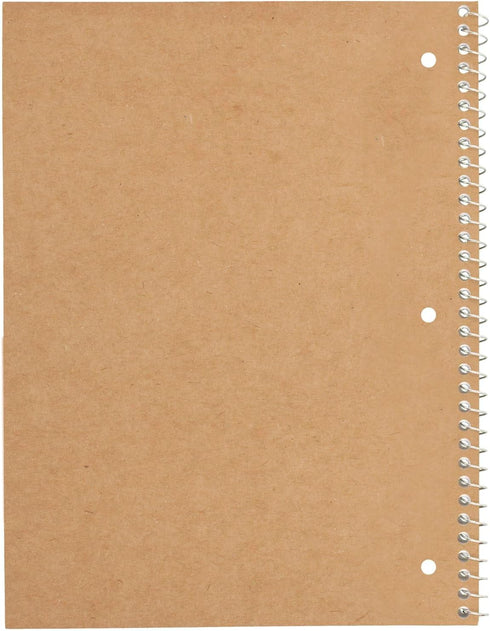 Mead Spiral Notebooks, 6 Pack, 1-Subject, College Ruled Paper, 8" x 10-1/2", 70 Sheets, Assorted Bright Colors