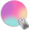 lebrocoli Gradient Pink Purple Work Mouse Pad, Small Round Mouse Pads for Desk,