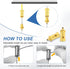 4 Set 1/16" (1-2mm) MECCANIXITY Cord Grip Adjuster for Cable, Adjustable Steel Wire Rope Locking Clamp Connector