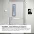 Exit Sign with Braille Grade II for Door & Wall, Comes with Graphical Symbols and Double Sided 3M Tape