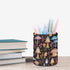 Pen Holder Pencil Organizer, Cute Desk Decor Makeup Brush Holder, PU Multifunctional Office Supplies for Home Classroom