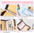 Budget Binder with Zipper Envelopes - Cash Envelopes for Budgeting, A6 PU Leather Planner with Calculator